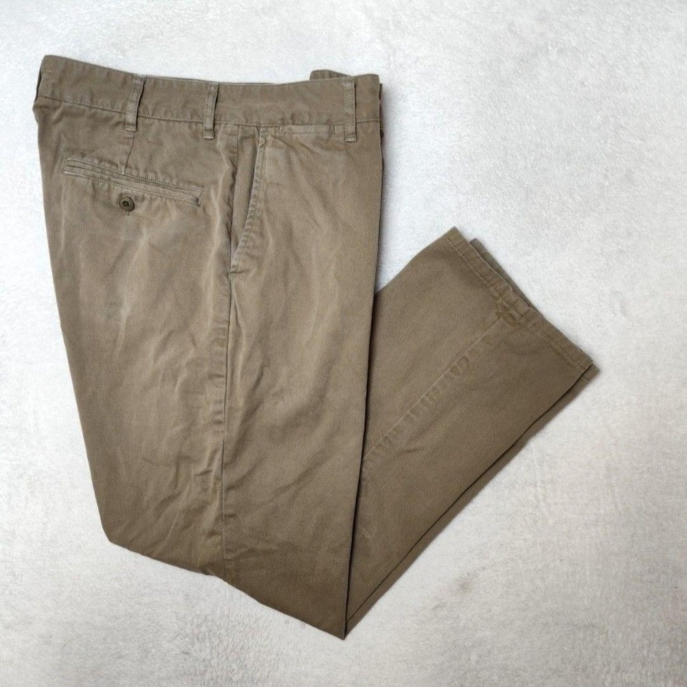 Taylor Stitch Pants Mens 34x28 Beige Chino Khaki Straight Canvas Cotton Pockets‎